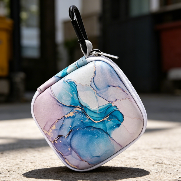 Personalised Patterned Portable EVA Organizer for Earbuds Memory Cards