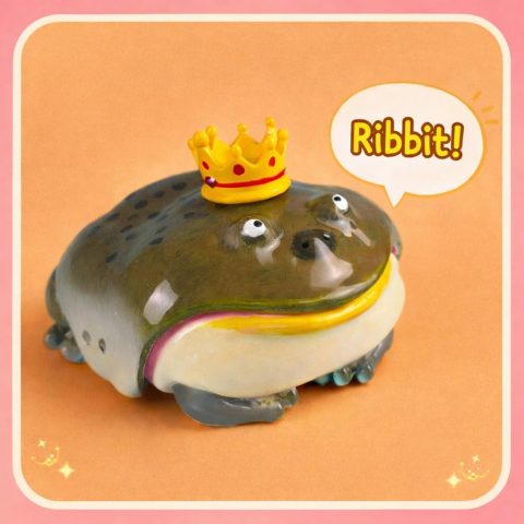 Green Bow Frog Anti-Scratch Hard Cover Earbuds Case Gift