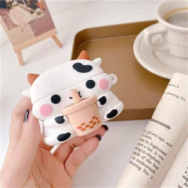 Cute 3D Cartoon Anime Animals Silicone Earbuds Case D