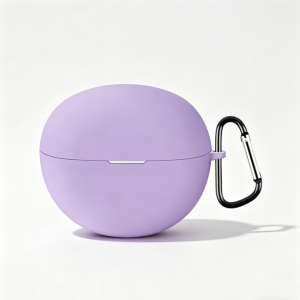 Purple Soft Shockproof Silicone Case LED Visible Wireless Charging