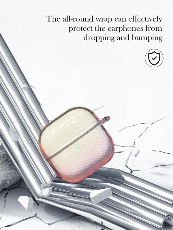 Purple High Transparency Soft  Shockproof Case Keychain Cleaning Lanyard