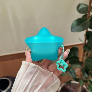 Cute Funny 3D Luminous Stars Cartoon Silicone Earbuds Case A